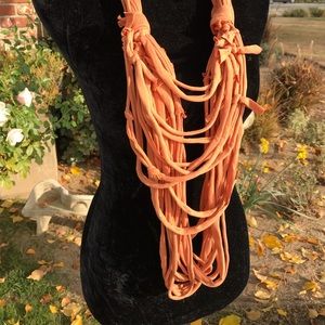 Multi textured handmade infinity scarf